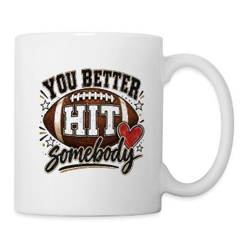 Gridiron Heart Hit - Tasse - Weiß - Rechts