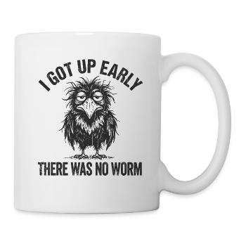 Frühaufsteher Eule Spruch - Tasse - Weiß - Rechts