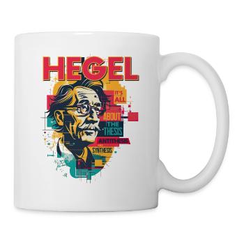 Hegel Pop Art: Thesis & Synthesis - Tasse - Weiß - Rechts