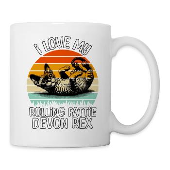 Lustige Devon Rex - Tasse - Weiß - Rechts