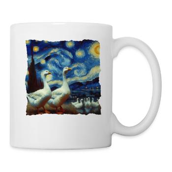 Gans Starry Night - Tasse - Weiß - Rechts