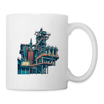 Landschaftspark Duisburg Retro - Tasse - Weiß - Rechts