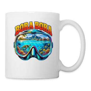 Bora Bora Französisch Polynesien Tauchen Schnorche - Tasse - Weiß - Rechts
