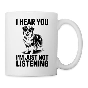 Australian Shepherd Spruch Lustige Aussie Geschenk - Tasse - Weiß - Rechts