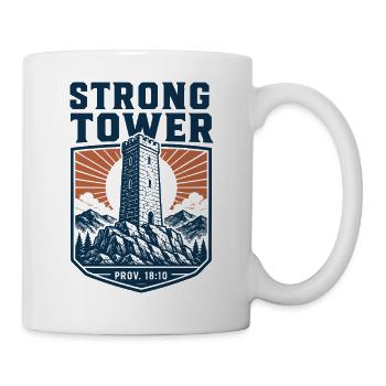 Starke Turm-Sprichwörter - Tasse - Weiß - Rechts