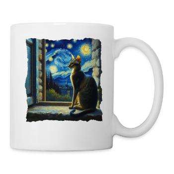 Orientalisch Kurzhaar Starry Night - Tasse - Weiß - Rechts
