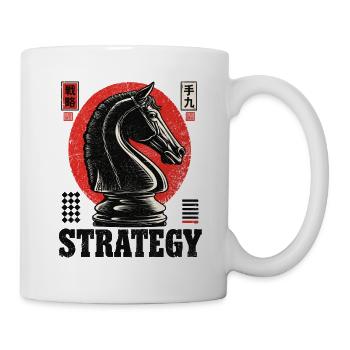 Strategie Pferd: Schach - Tasse - Weiß - Rechts