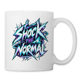 Shock the Normal Neon Graffiti - Tasse - Weiß - Rechts