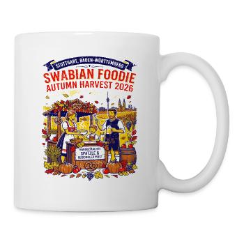 Baden Swabian Foodie Autumn Harvest Stuttgart Food - Tasse - Weiß - Rechts