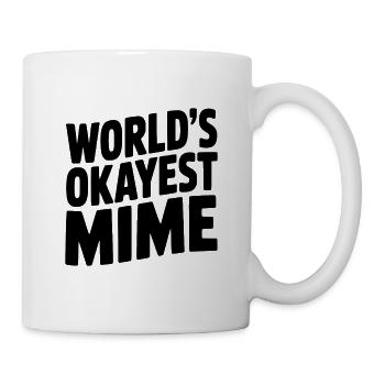 Der beste Pantomime der Welt - Tasse - Weiß - Rechts