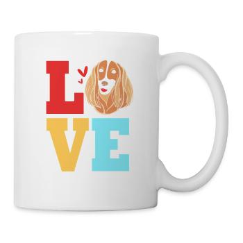 Cocker Spaniel - Tasse - Weiß - Rechts