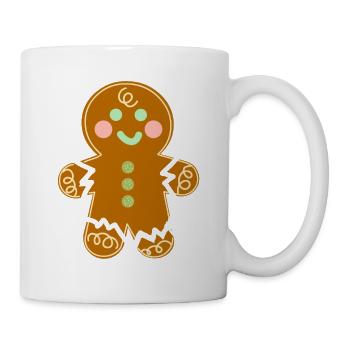 Kawaii lebkuchenmann - Tasse - Weiß - Rechts