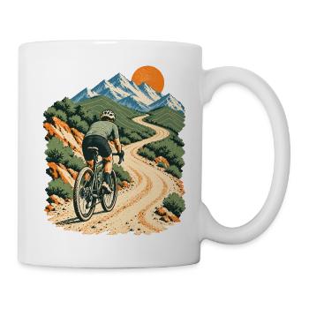Gravel Abenteuer - Tasse - Weiß - Rechts