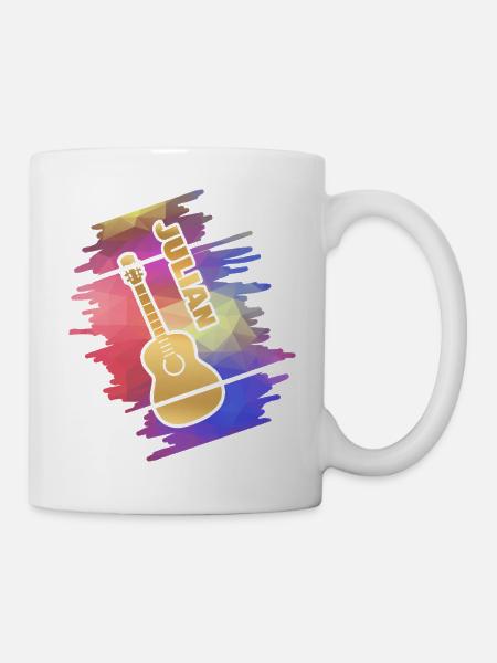 Gitarrenspielen Julian - Tasse - Weiß