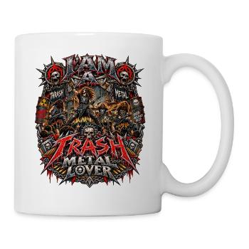 Thrash Metal Lover – Extreme Heavy Metal Music Fan - Tasse - Weiß - Rechts