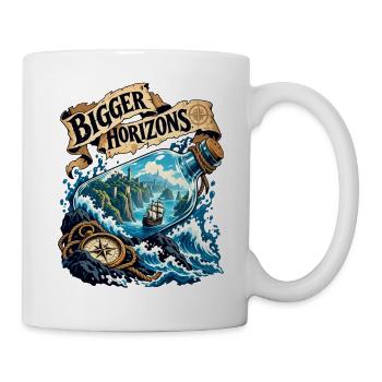 Größere Horizonte - Tasse - Weiß - Rechts