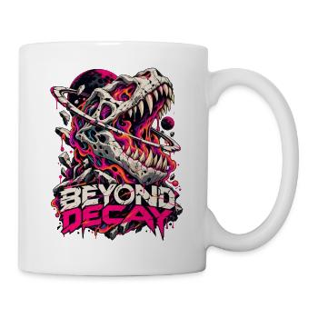 Beyond Decay Dino Skull Neon - Tasse - Weiß - Rechts