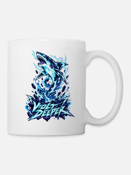Volt Deeper Blitzhai - Tasse - Weiß