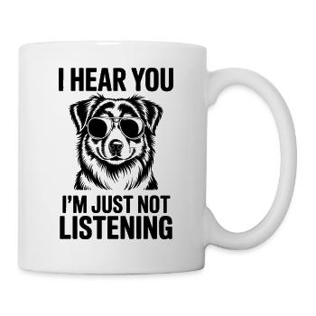 Australian Shepherd Spruch Lustige Aussie Geschenk - Tasse - Weiß - Rechts