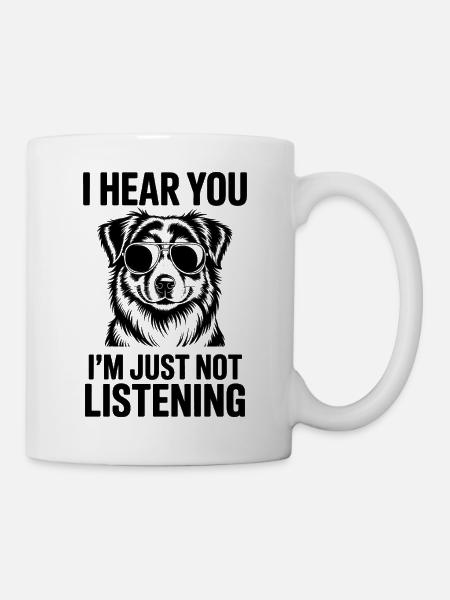Australian Shepherd Spruch Lustige Aussie Geschenk - Tasse - Weiß