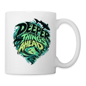 Tiefer Ozean Vorwärts - Tasse - Weiß - Rechts