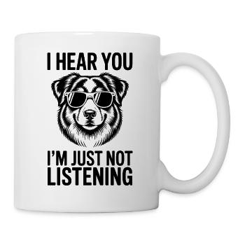 Australian Shepherd Spruch Lustige Aussie Geschenk - Tasse - Weiß - Rechts