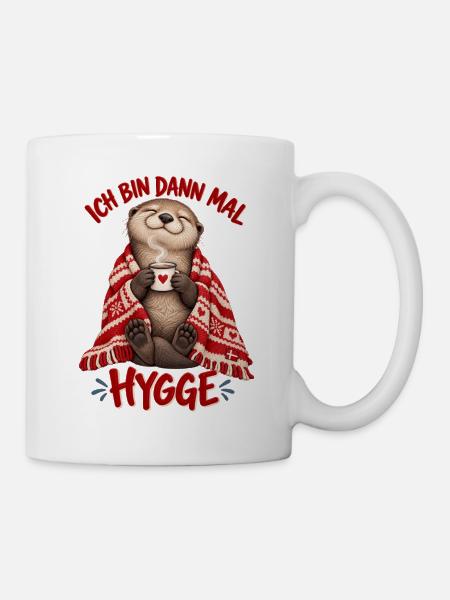 Ich bin dann mal Hygge Otter Dänemark - Tasse - Weiß