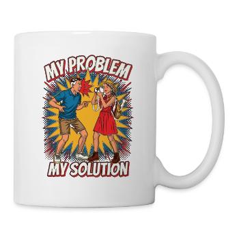 Travel Photographer My Problem My Pictogram Mom - Tasse - Weiß - Rechts
