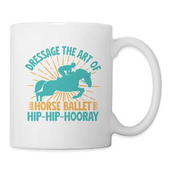 Hobby Horse Rider Dressage Ballet English Riding - Tasse - Weiß - Rechts