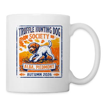 Truffle Hunting Dog Society Alba Piedmont - Tasse - Weiß - Rechts