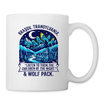 Brasov Transylvania Wolf Pack Children of the - Tasse - Weiß - Rechts