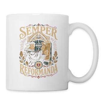 Semper Reformanda - Tasse - Weiß - Rechts