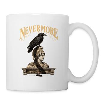 Nevermore – Rabe Edgar Allan Poe Gothic - Tasse - Weiß - Rechts
