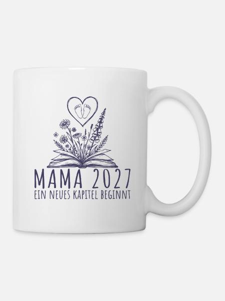 Werdende Mama 2027 Neues Kapitel beginnt - Tasse - Weiß