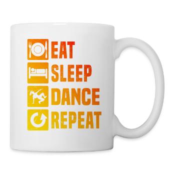 Streetdance Geschenkidee für eine Hip-Hop-Tänzerin - Tasse - Weiß - Rechts