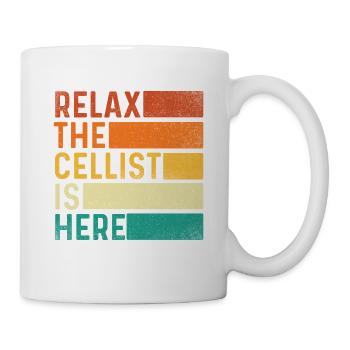 Entspann dich, der Cellist ist hier – Cello-Orchester - Tasse - Weiß - Rechts