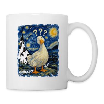 Gänse Sternennacht-Impression - Tasse - Weiß - Rechts