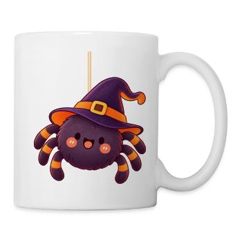 Kuschelige Hexenspinnenfigur - Tasse - Weiß - Rechts
