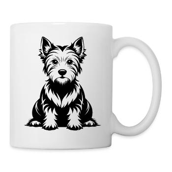 West Highland White Terrier - Tasse - Weiß - Rechts
