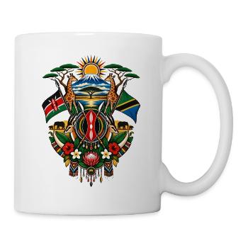 Kenia & Tansania | Safari & Ostafrika - Tasse - Weiß - Rechts