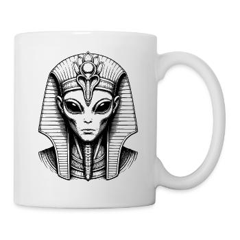 Außerirdischer Pharao - Tasse - Weiß - Rechts