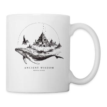 Uralter Weisheitswal - Tasse - Weiß - Rechts