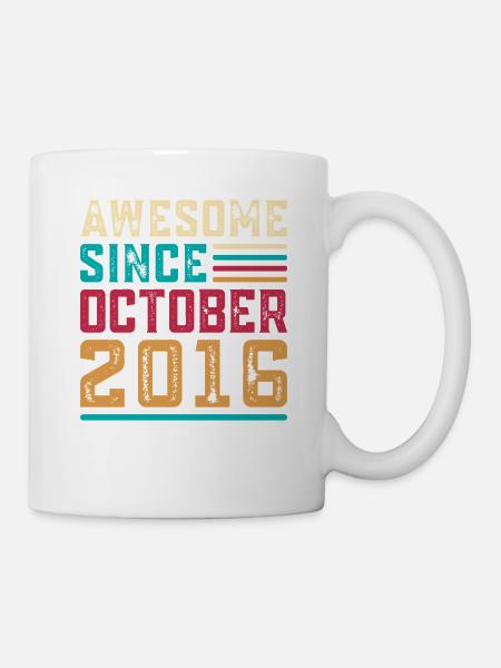 Großartig seit Oktober 2016, 10-jährigem Jubiläum - Tasse - Weiß