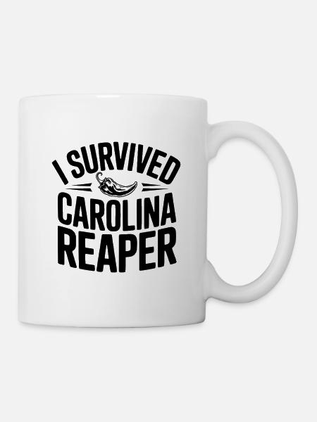 Ich habe Carolina Reaper überlebt - Tasse - Weiß