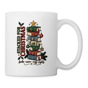 Bücher & Gemütliche Adventszeit - Tasse - Weiß - Rechts