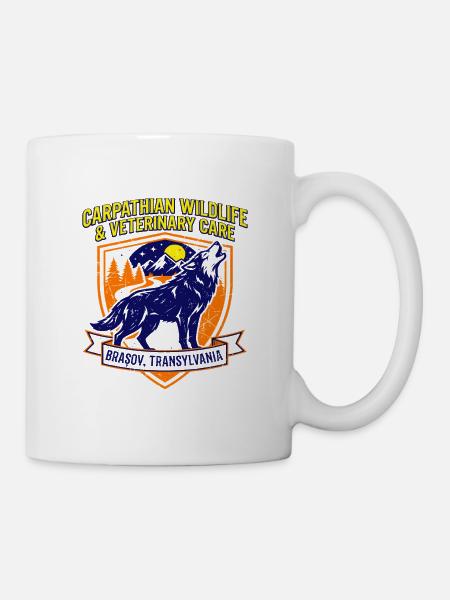 Carpathian Wildlife And Veterinary Care Wolf - Tasse - Weiß