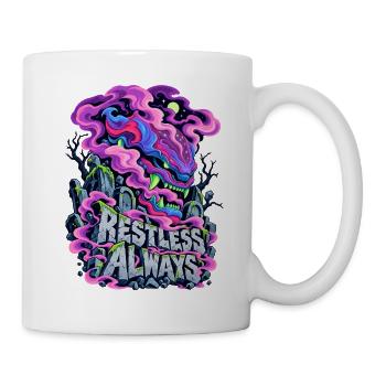 Neon Drache Graffiti Restless Always - Tasse - Weiß - Rechts