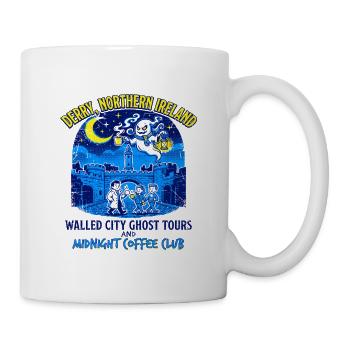 City Derry Northern Ireland Ghost Tours And - Tasse - Weiß - Rechts