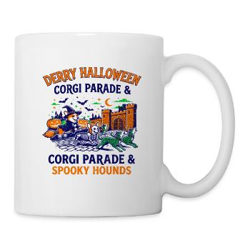 Derry Halloween Corgi Parade And Spooky Hounds - Tasse - Weiß - Rechts