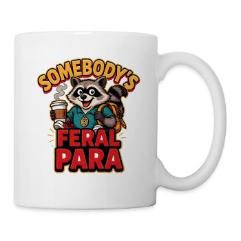 Jemandes wilder Para niedlicher Waschbär-Paraprofession - Tasse - Weiß - Rechts